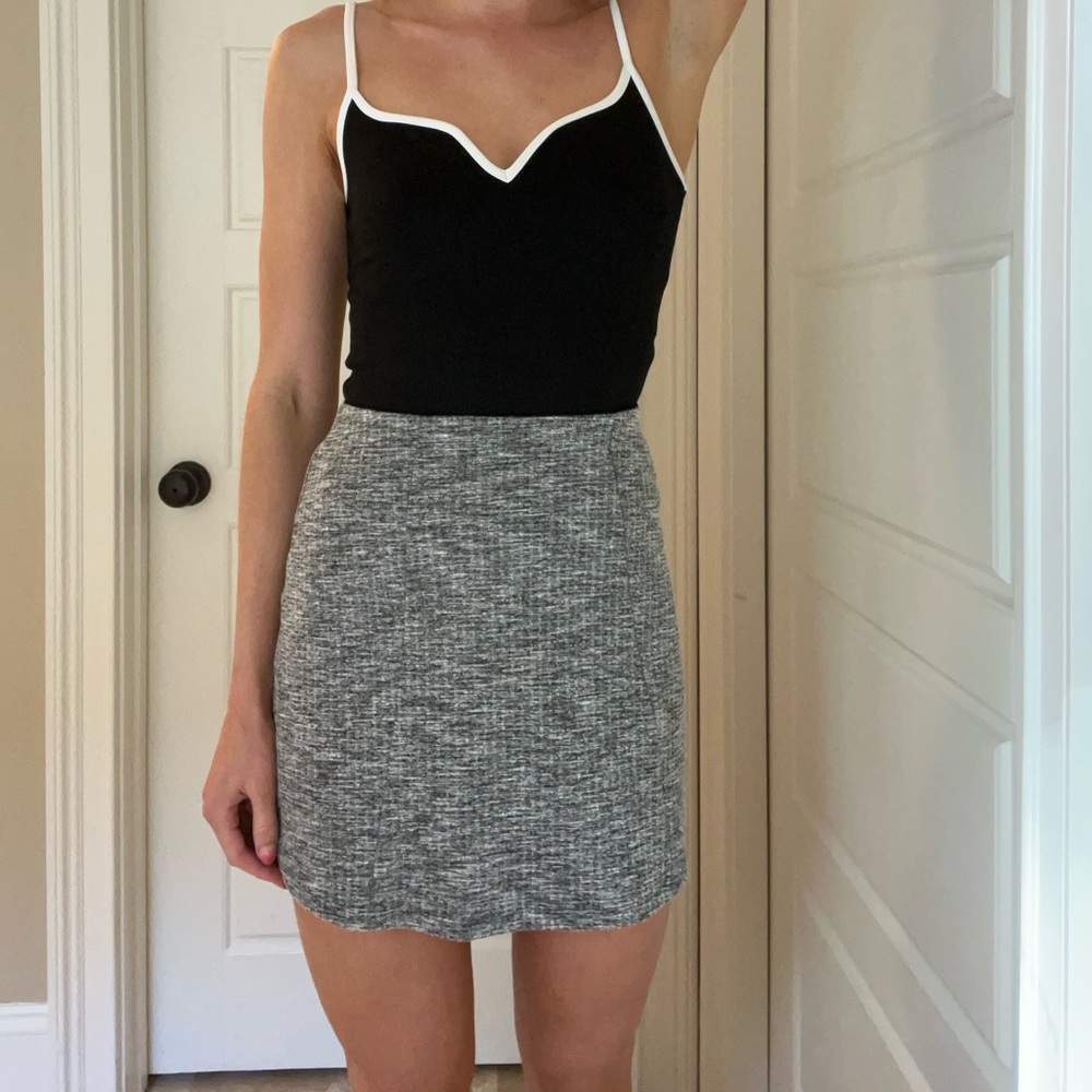 H&M Heather Gray Mini Skirt
